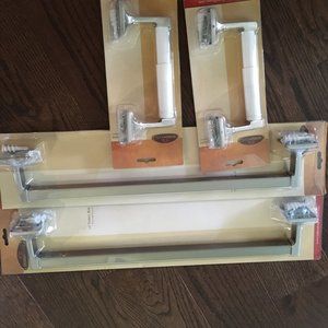 Towel bars and toilet paper holders NIB